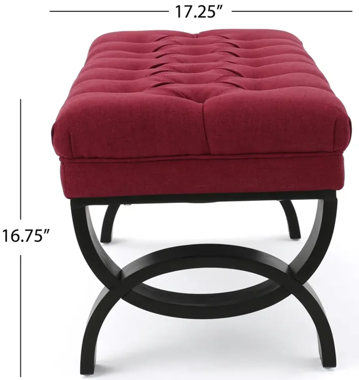 Merax Button Tufted Ottoman Bench