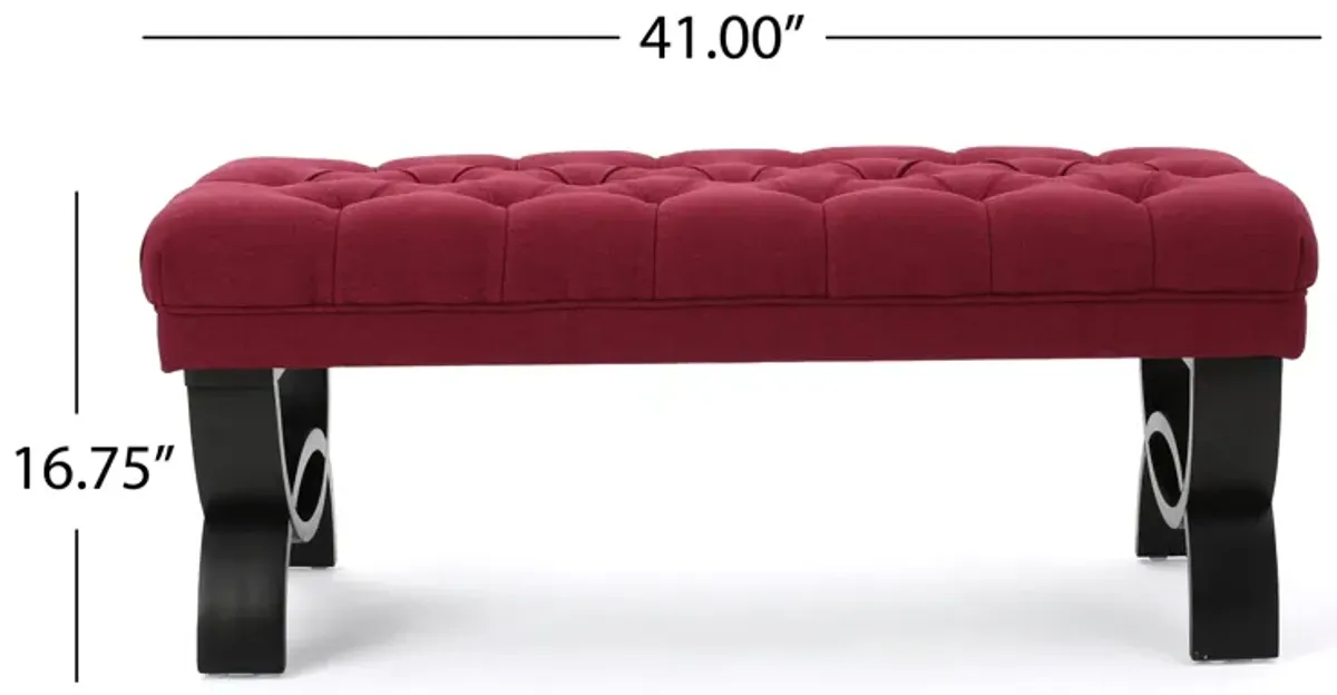 Merax Button Tufted Ottoman Bench