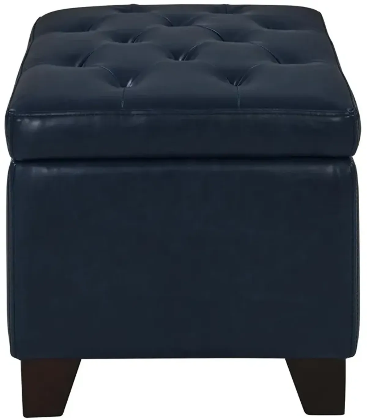 New Pacific Direct Julian Rectangular Bonded Leather Storage Ottoman