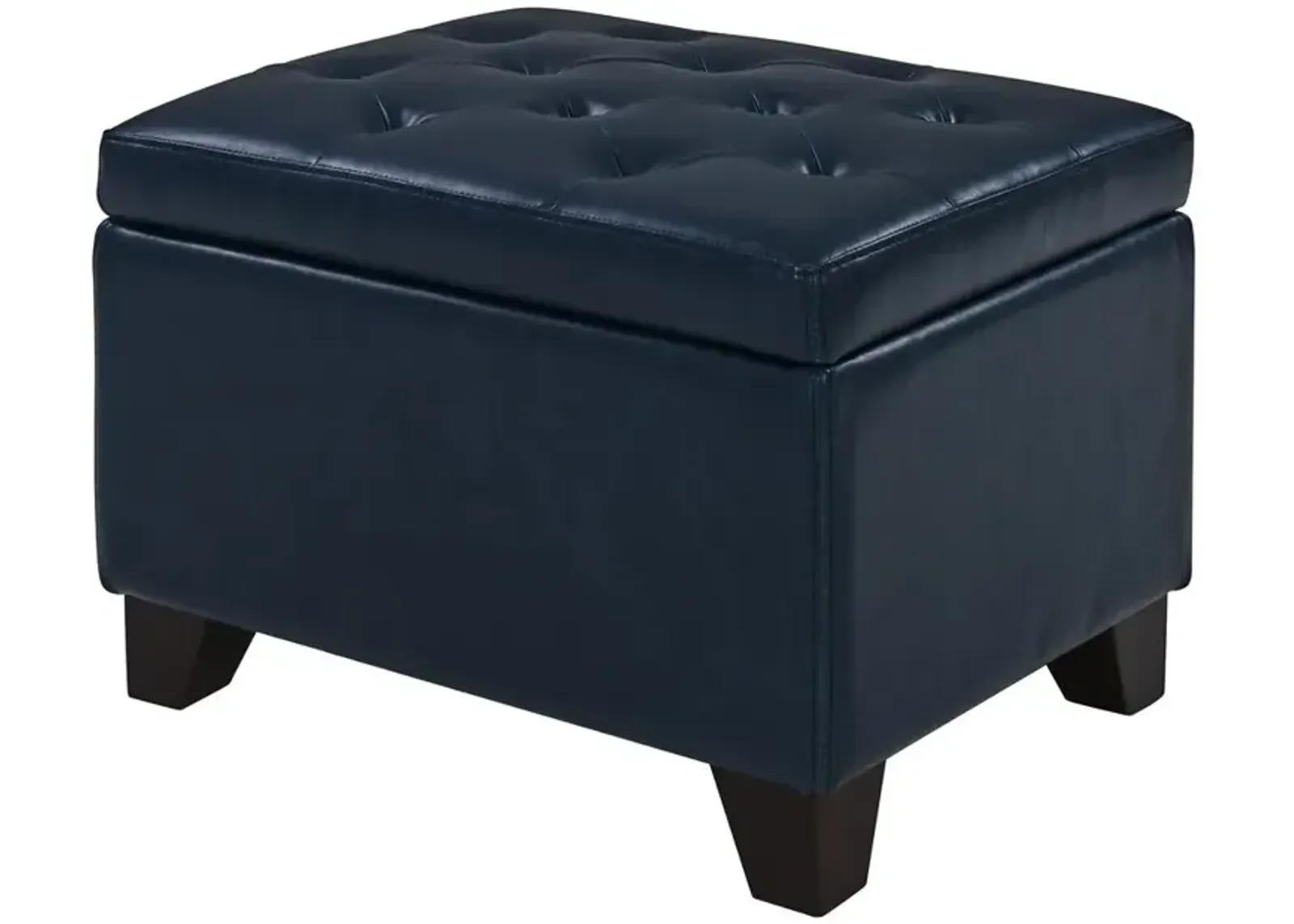 New Pacific Direct Julian Rectangular Bonded Leather Storage Ottoman