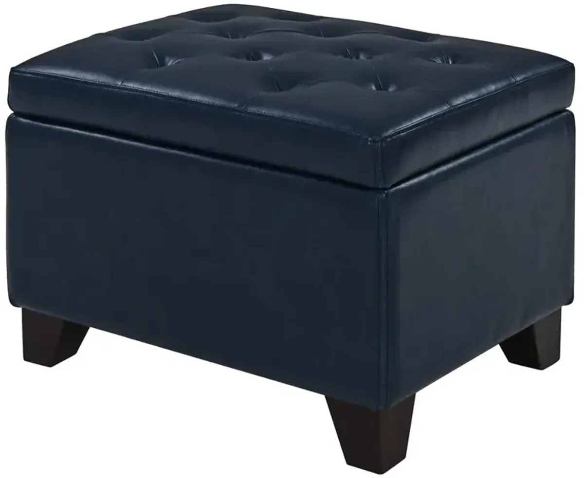 New Pacific Direct Julian Rectangular Bonded Leather Storage Ottoman