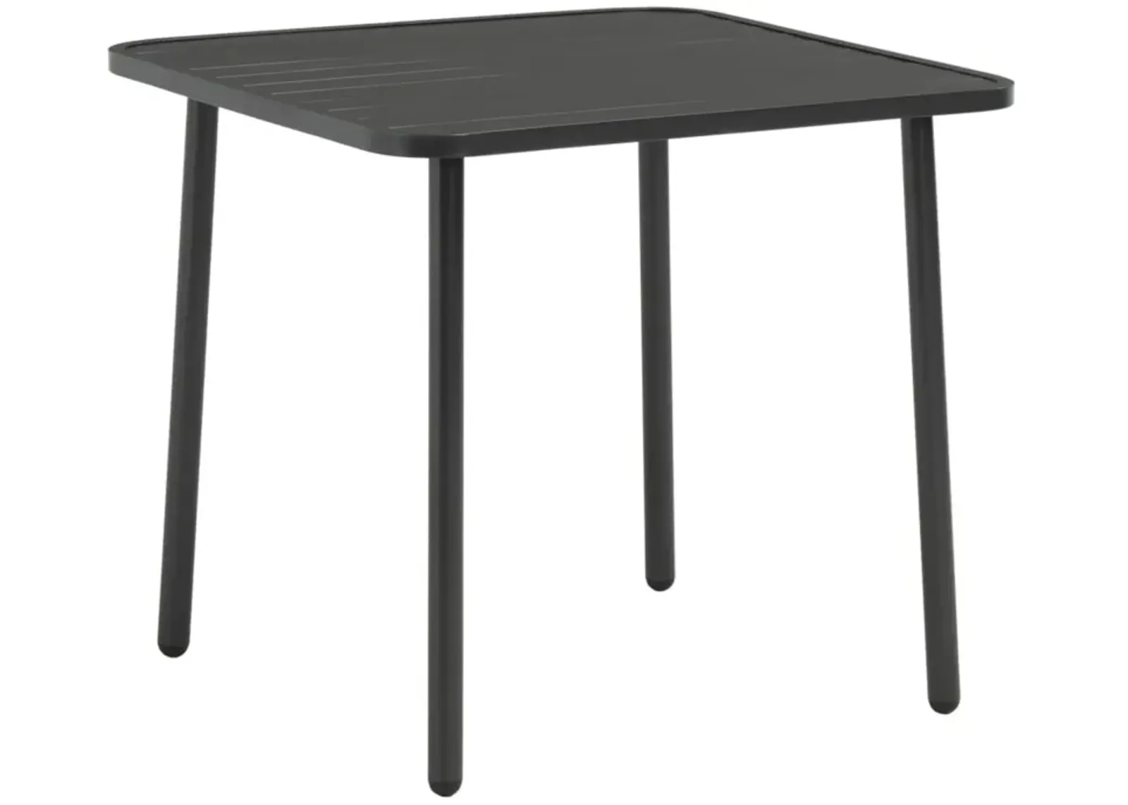 vidaXL Garden Table Dark Grey 31.5"x31.5"x28.3" Steel