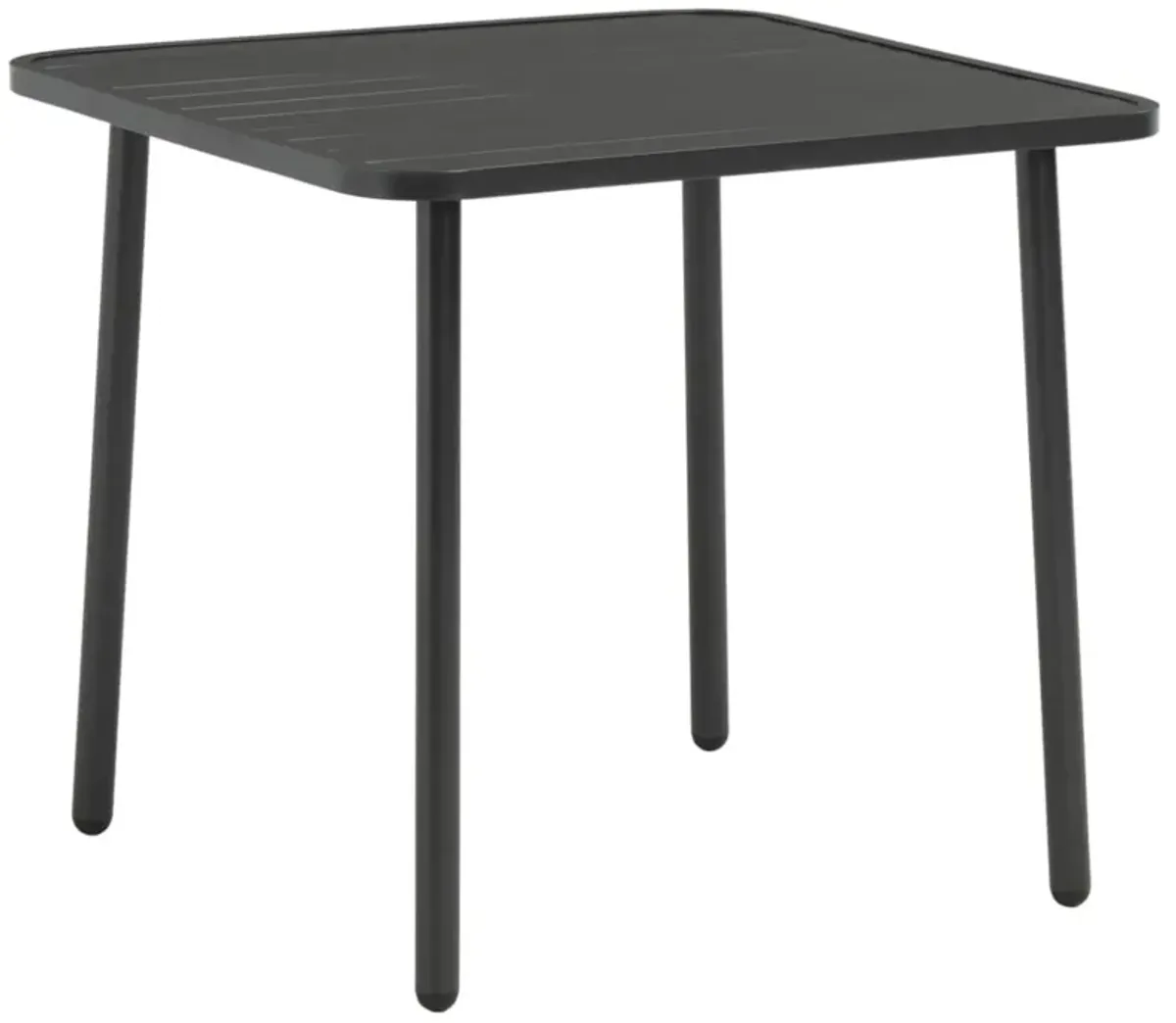 vidaXL Garden Table Dark Grey 31.5"x31.5"x28.3" Steel