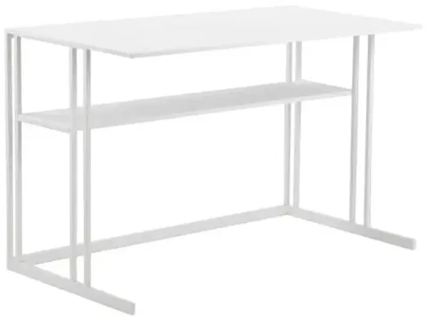 Pangea Home Miley Desk Metal White