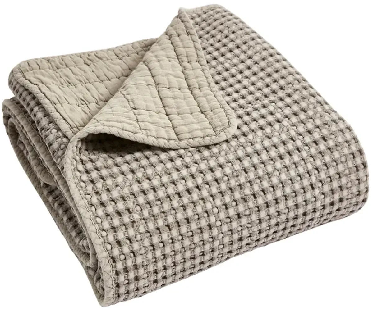 Mills Waffle Quilted Throw - Levtex Home