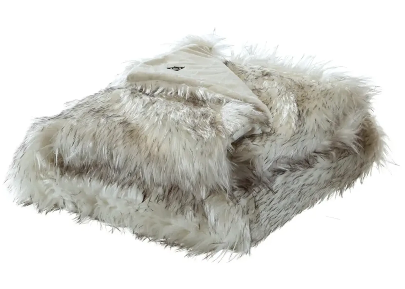 Cozy Tyme Janvier Faux Wolf Fur Throw 50"x60".