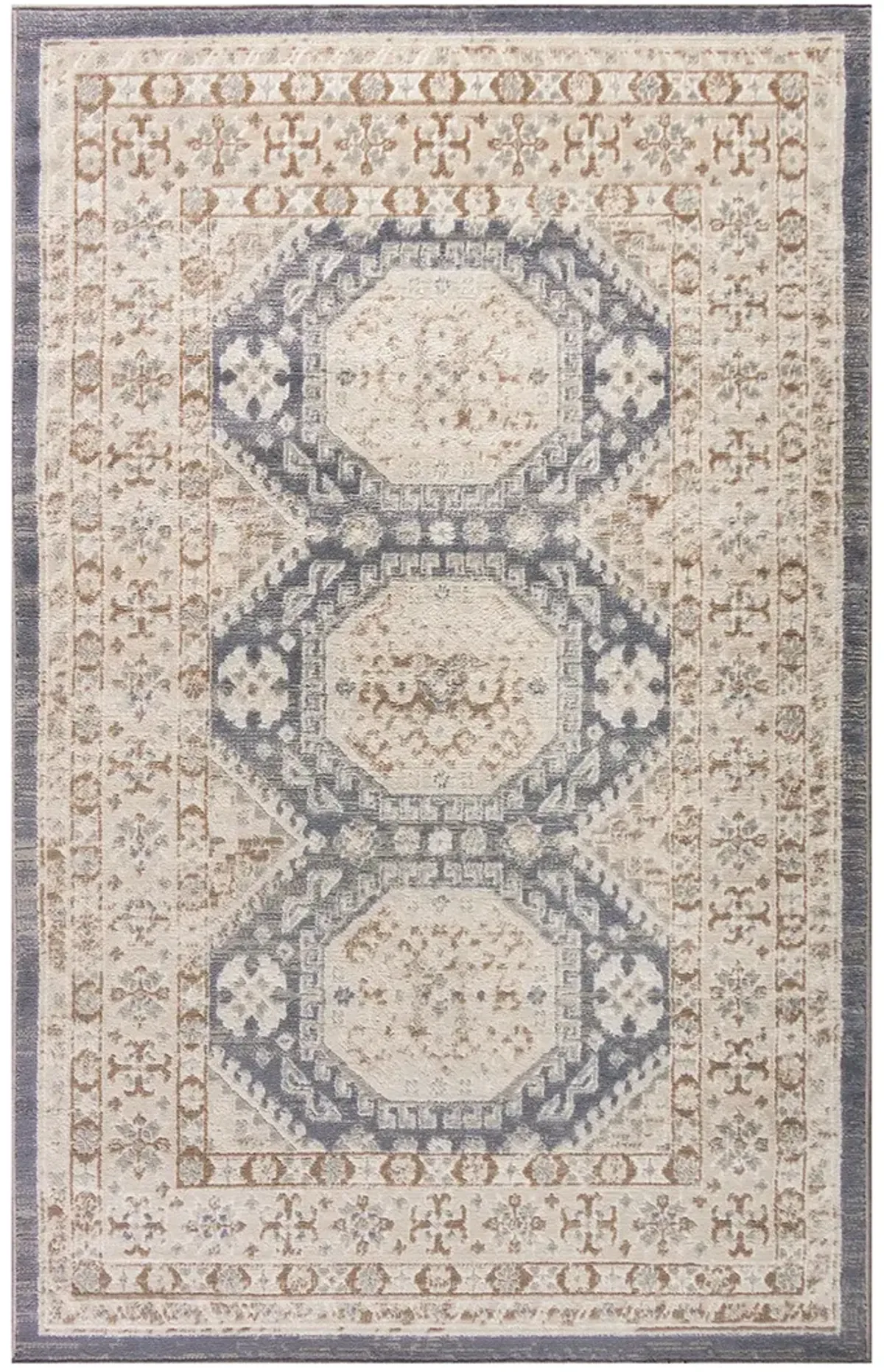 Serenity Home SRH01 Ivory/Blue 3'11" x 5'11" Rug