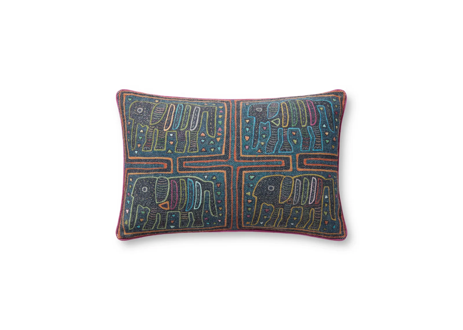 PLL0105 Lagoon/Multi 13''x21'' Down Pillow