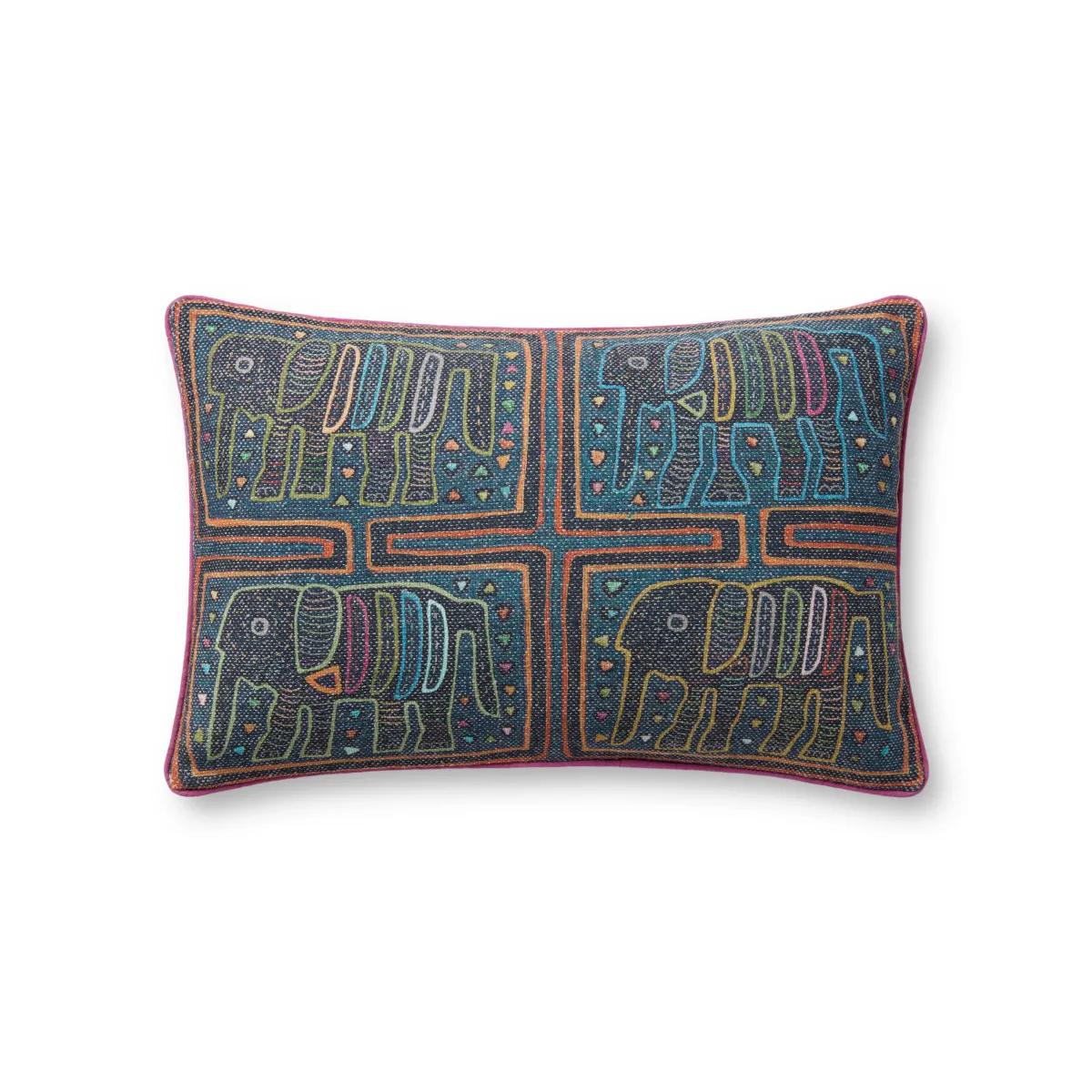 PLL0105 Lagoon/Multi 13''x21'' Down Pillow