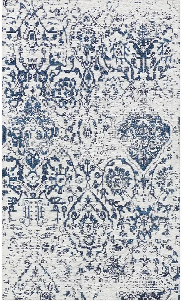Damask DAS06 Ivory/Navy 2'3" x 3'9" Rug