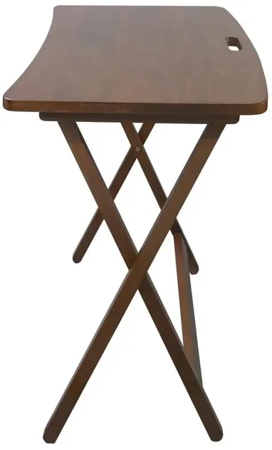 Arizona Folding Table with Solid American Gum - Walnut