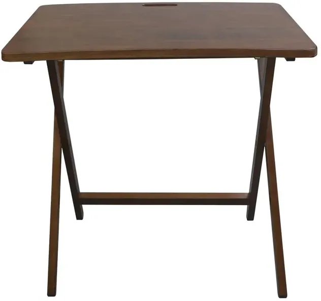 Arizona Folding Table with Solid American Gum - Walnut