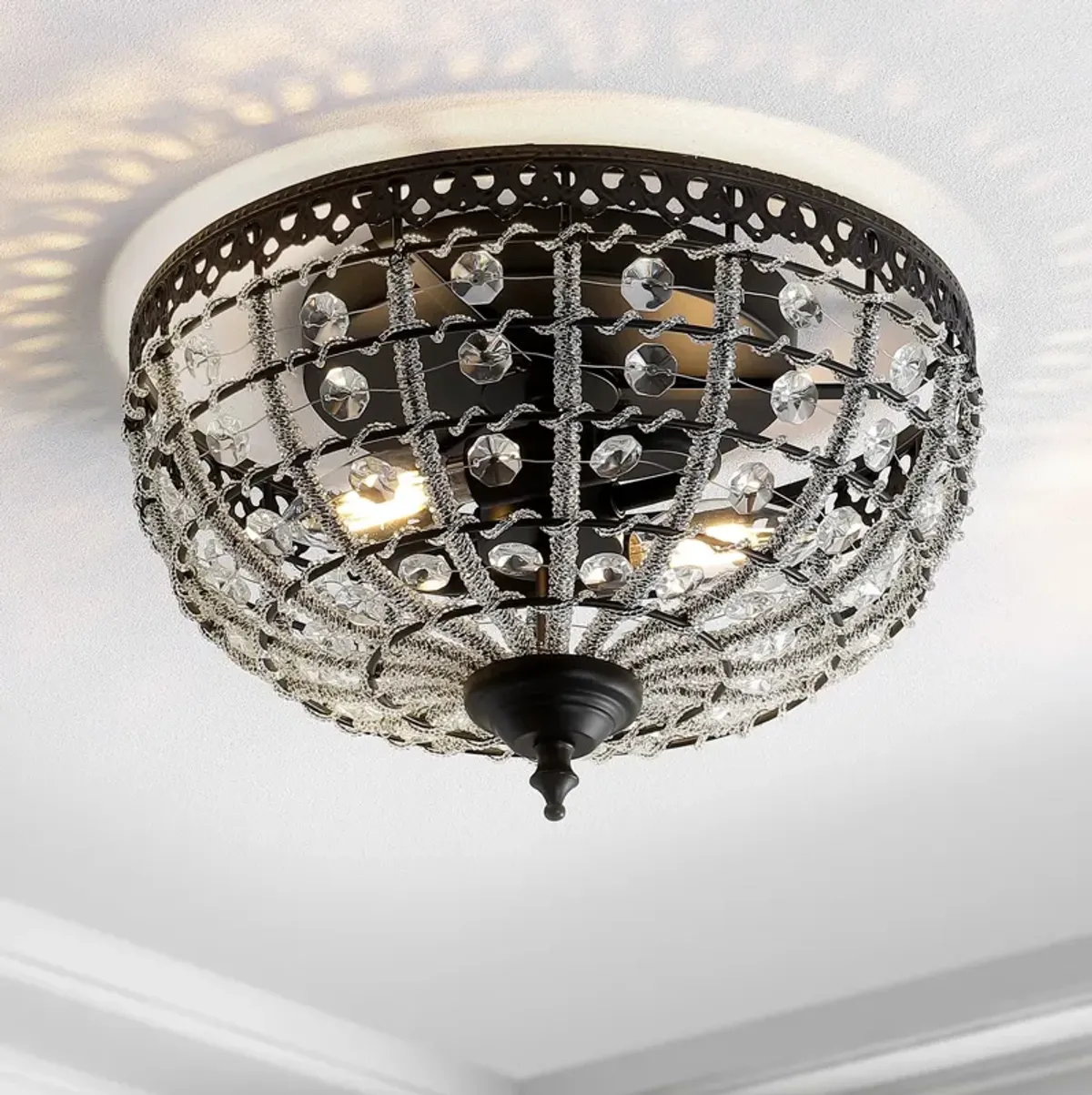 Anita Low-Ceiling Metal/Acrylic LED Flush Mount