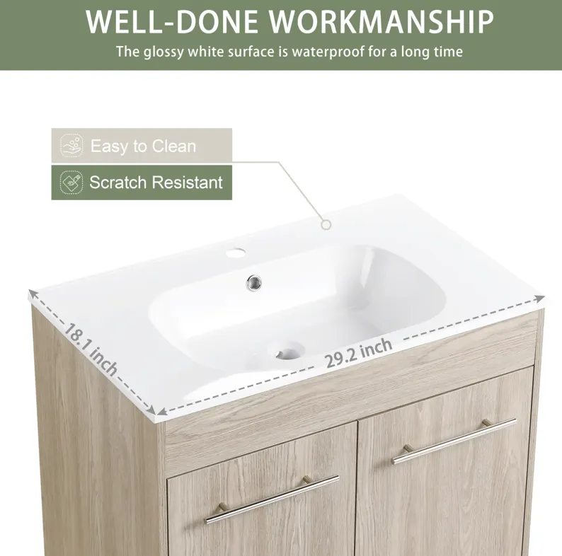 30 Inch Freestanding Bathroom Vanity