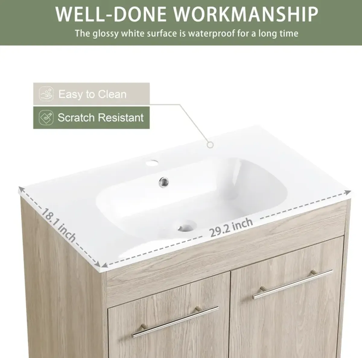 30 Inch Freestanding Bathroom Vanity