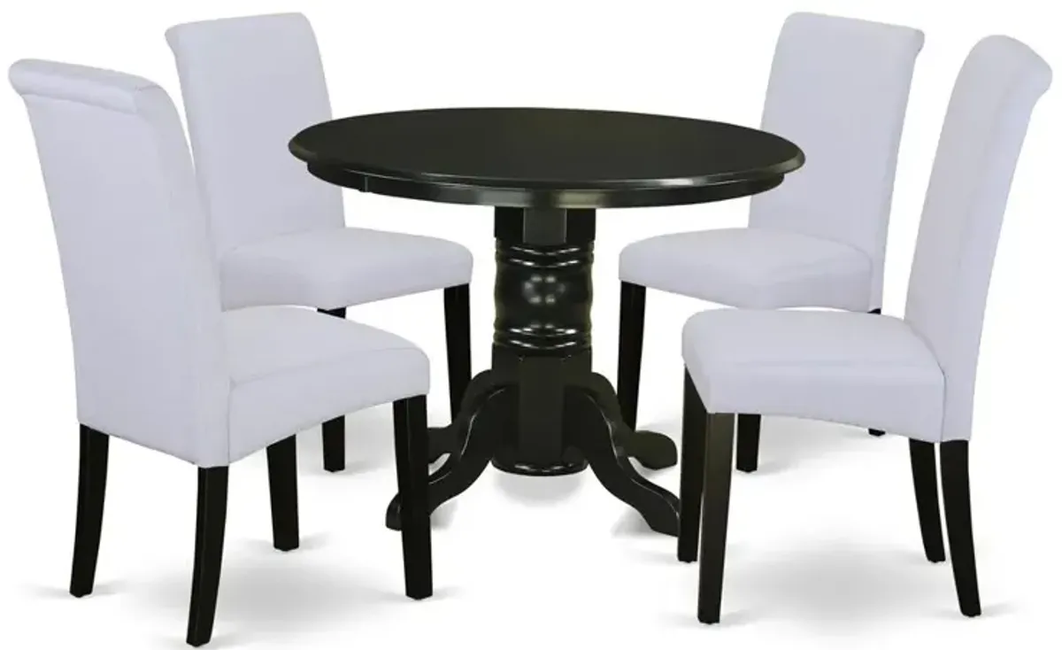 Dining Room Set Black, SHBA5-BLK-05