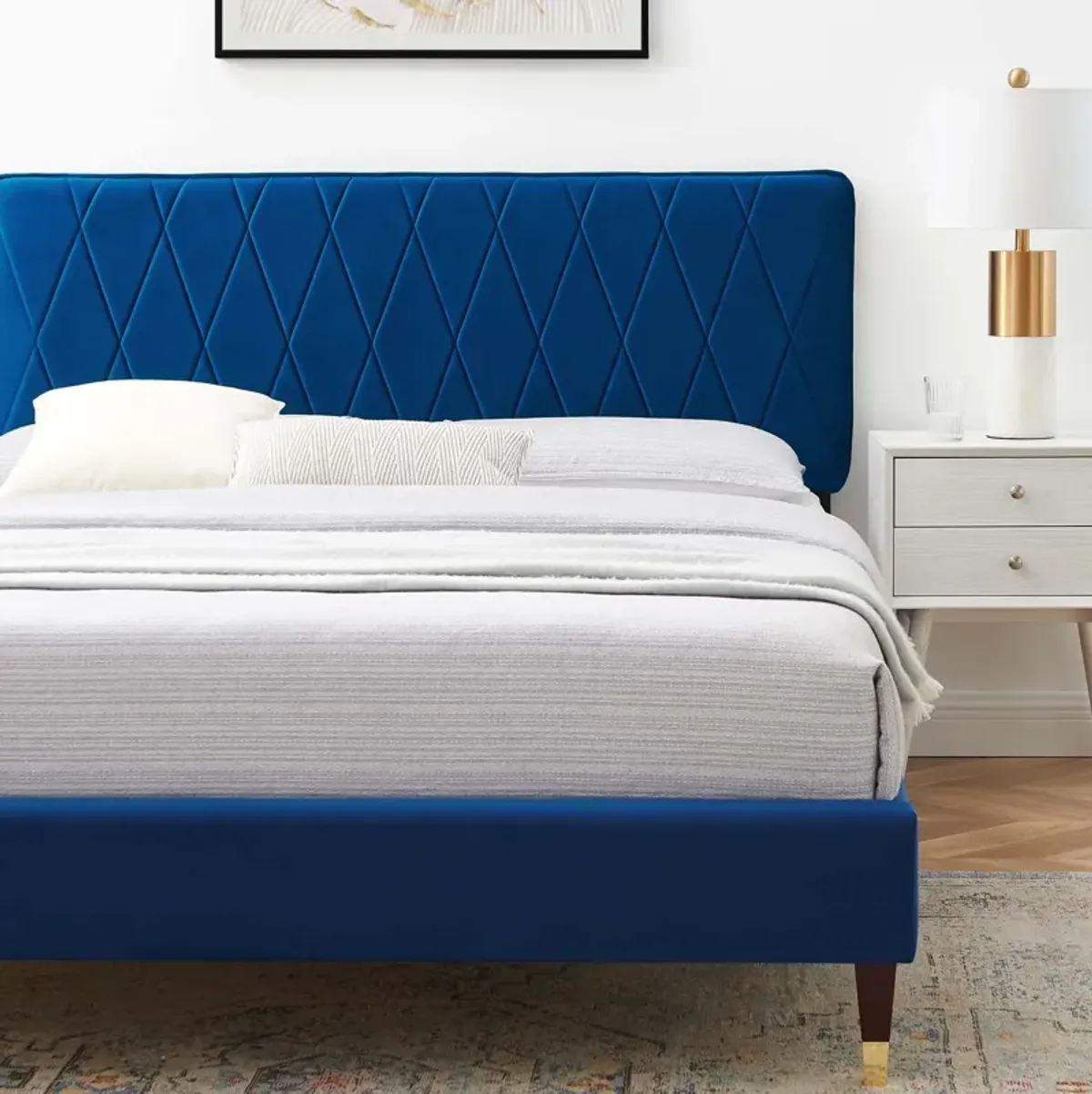 Modway - Phillipa Performance Velvet Full Platform Bed