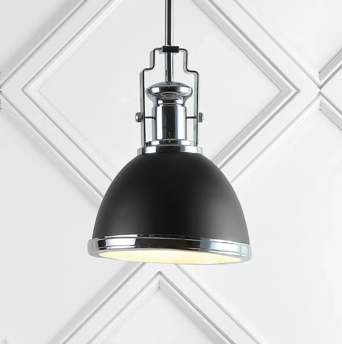 Homer Modern Industrial Iron LED Dome Pendant