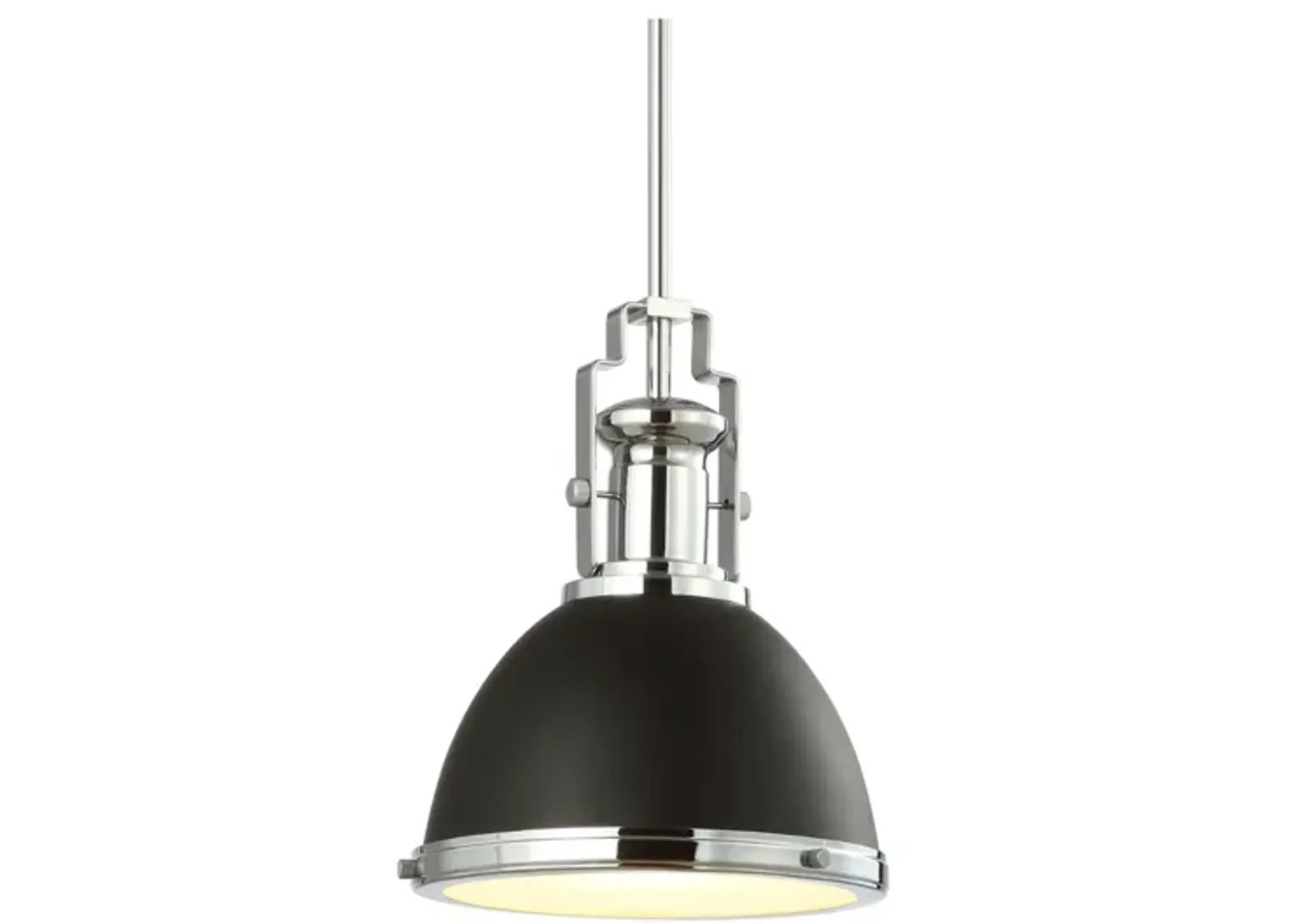 Homer Modern Industrial Iron LED Dome Pendant