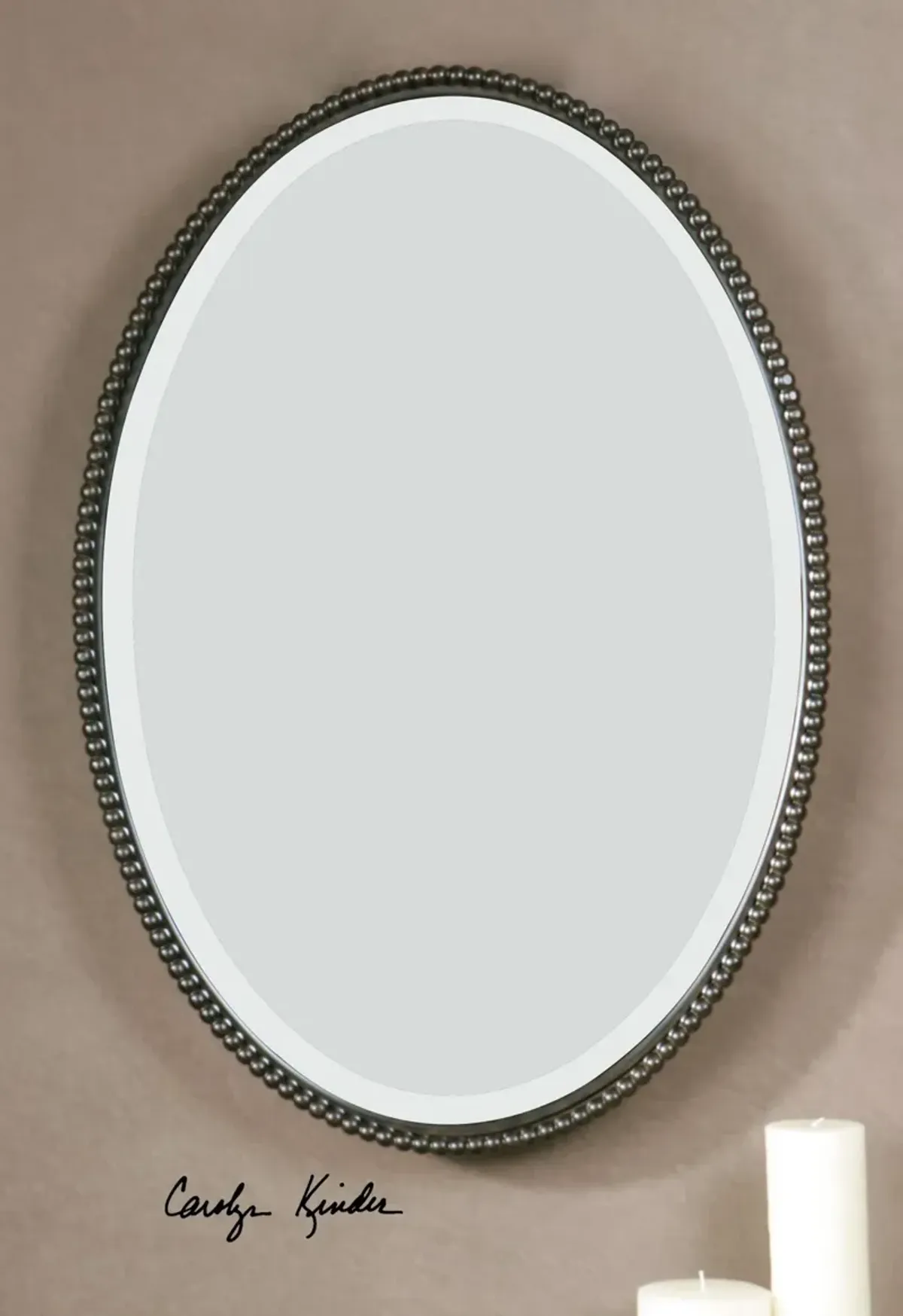 Uttermost Sherise Bronze Oval Mirror