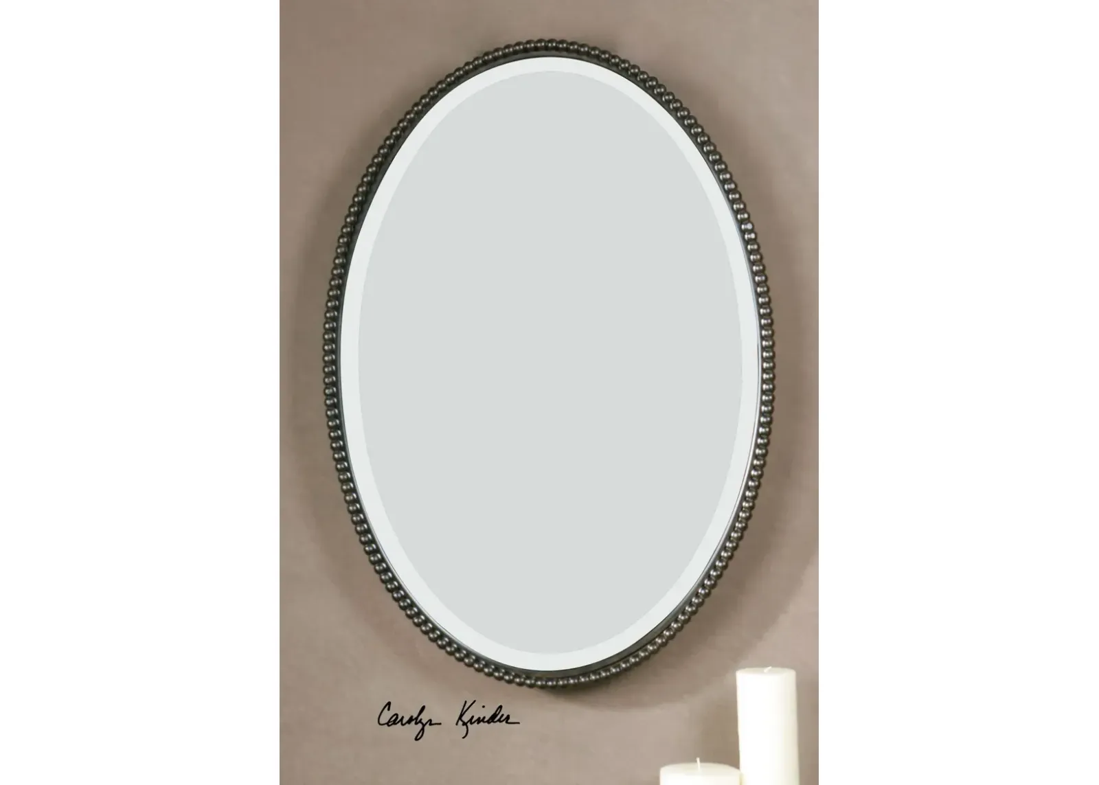 Uttermost Sherise Bronze Oval Mirror