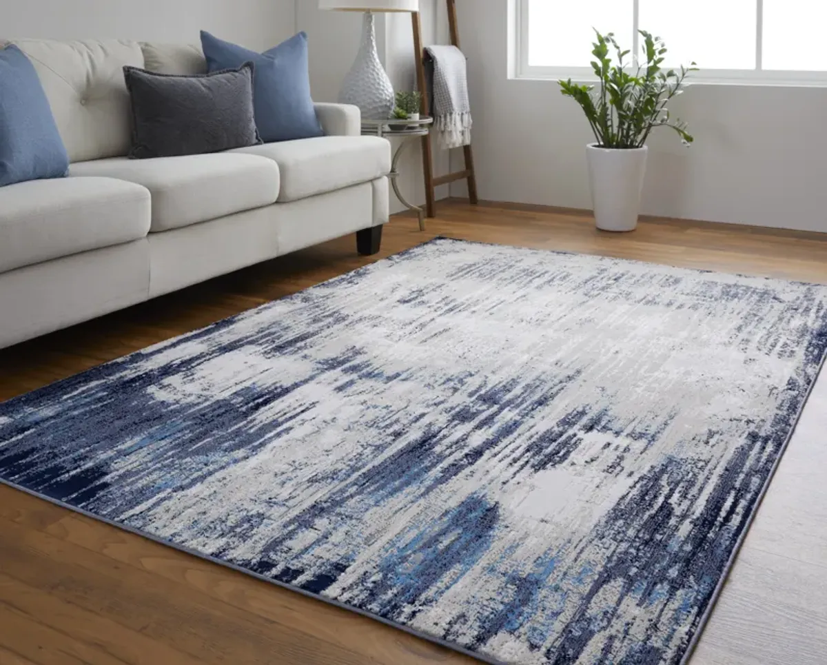 Indio 39GYF Tan/Blue/Ivory 2'10" x 7'10" Rug