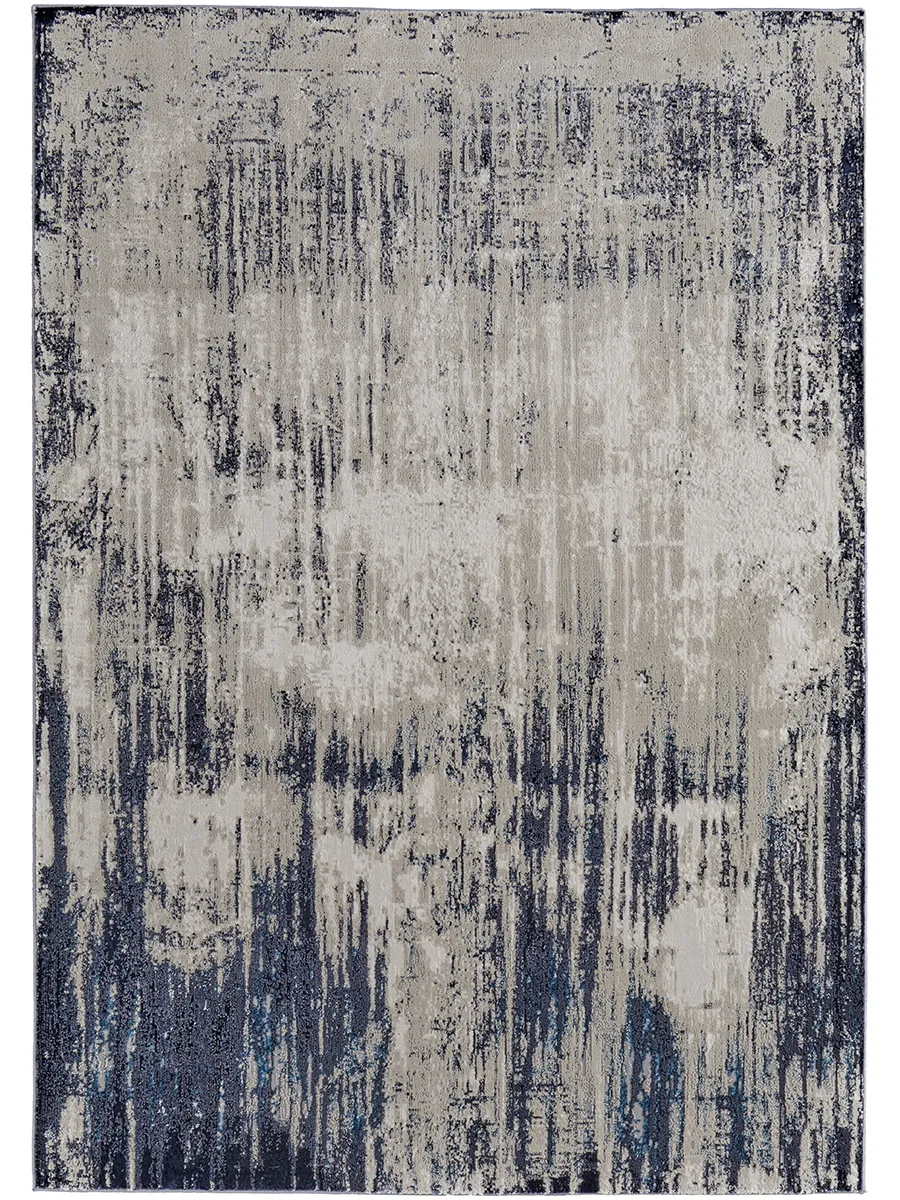 Indio 39GYF Tan/Blue/Ivory 2'10" x 7'10" Rug