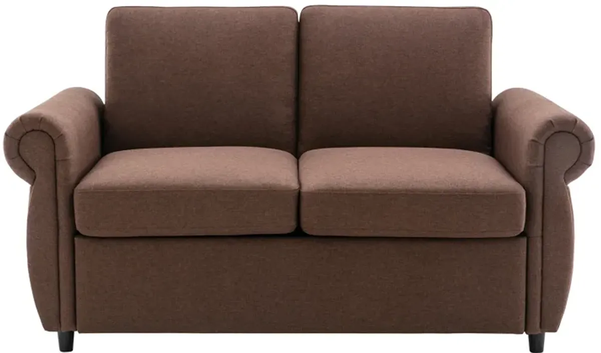 Merax Loveseat Sleeper Sofa Bed with Mattress