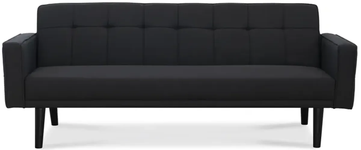 Sawyer Futon With Arms In Gray