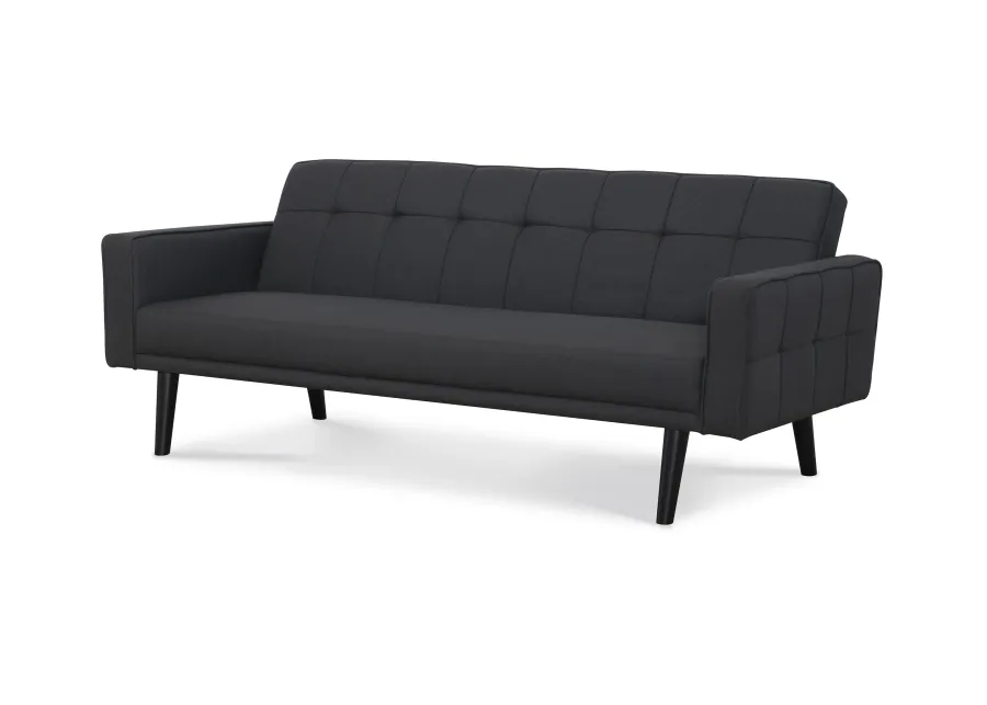 Sawyer Futon With Arms In Gray