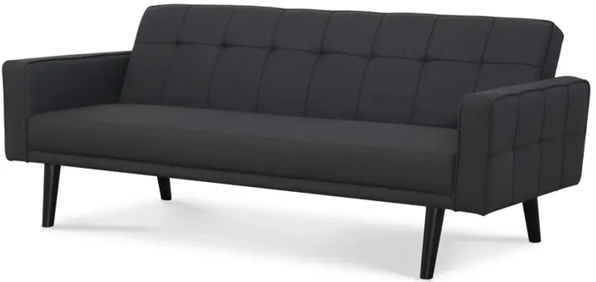 Sawyer Futon With Arms In Gray