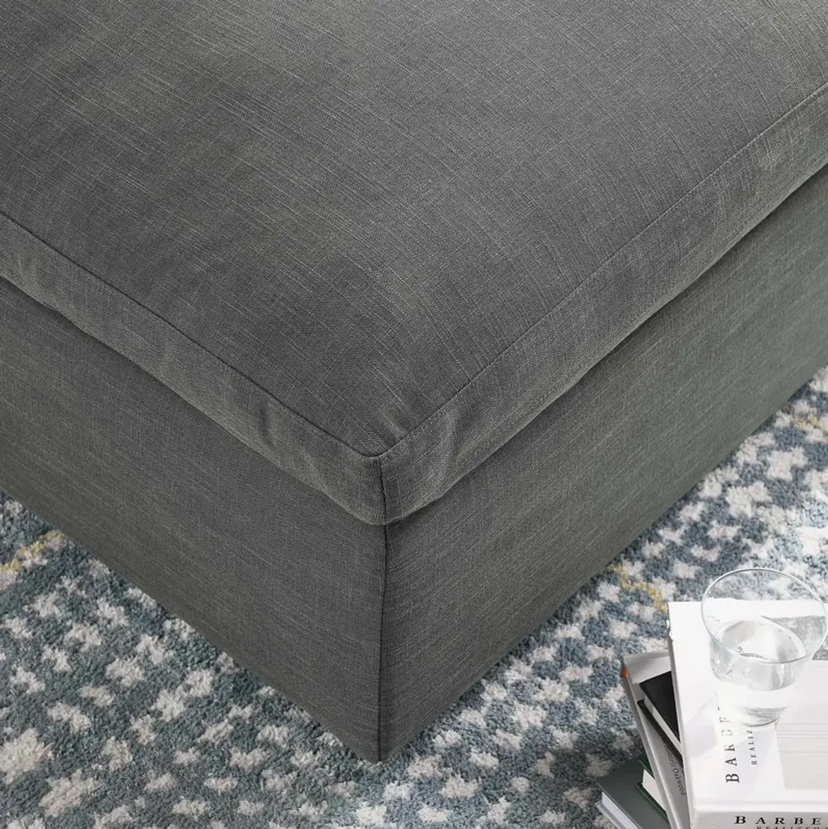 Commix Down Filled Overstuffed Ottoman