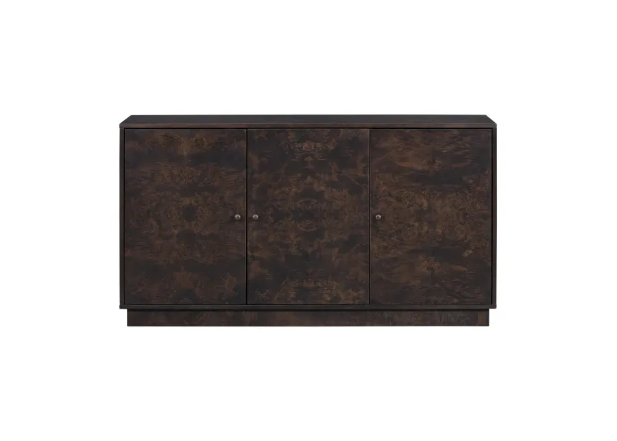 Merax Wood Pattern Storage Cabinet with 3 Doors