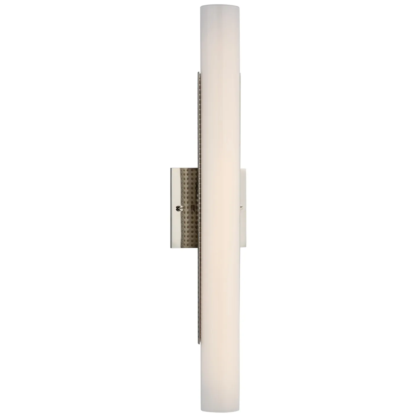 Precision 21" Bath Light in Polished Nickel with White Glass