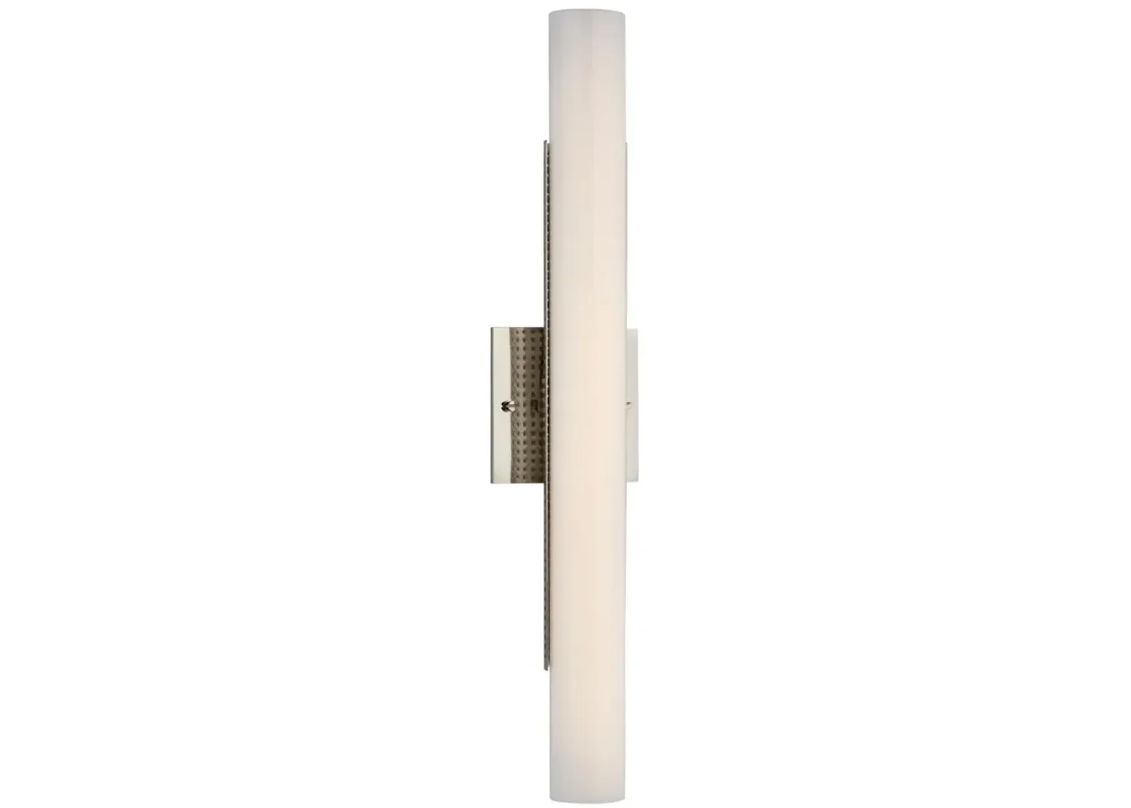 Precision 21" Bath Light in Polished Nickel with White Glass