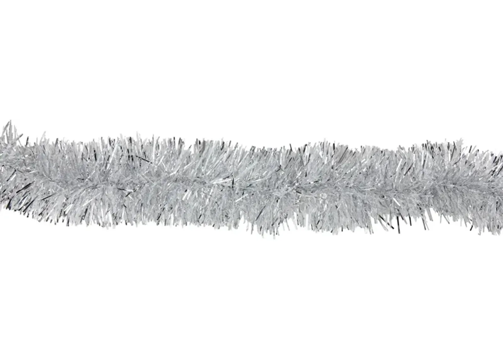 12' x 2.25" Shiny Silver Snowblush Christmas Garland - Unlit