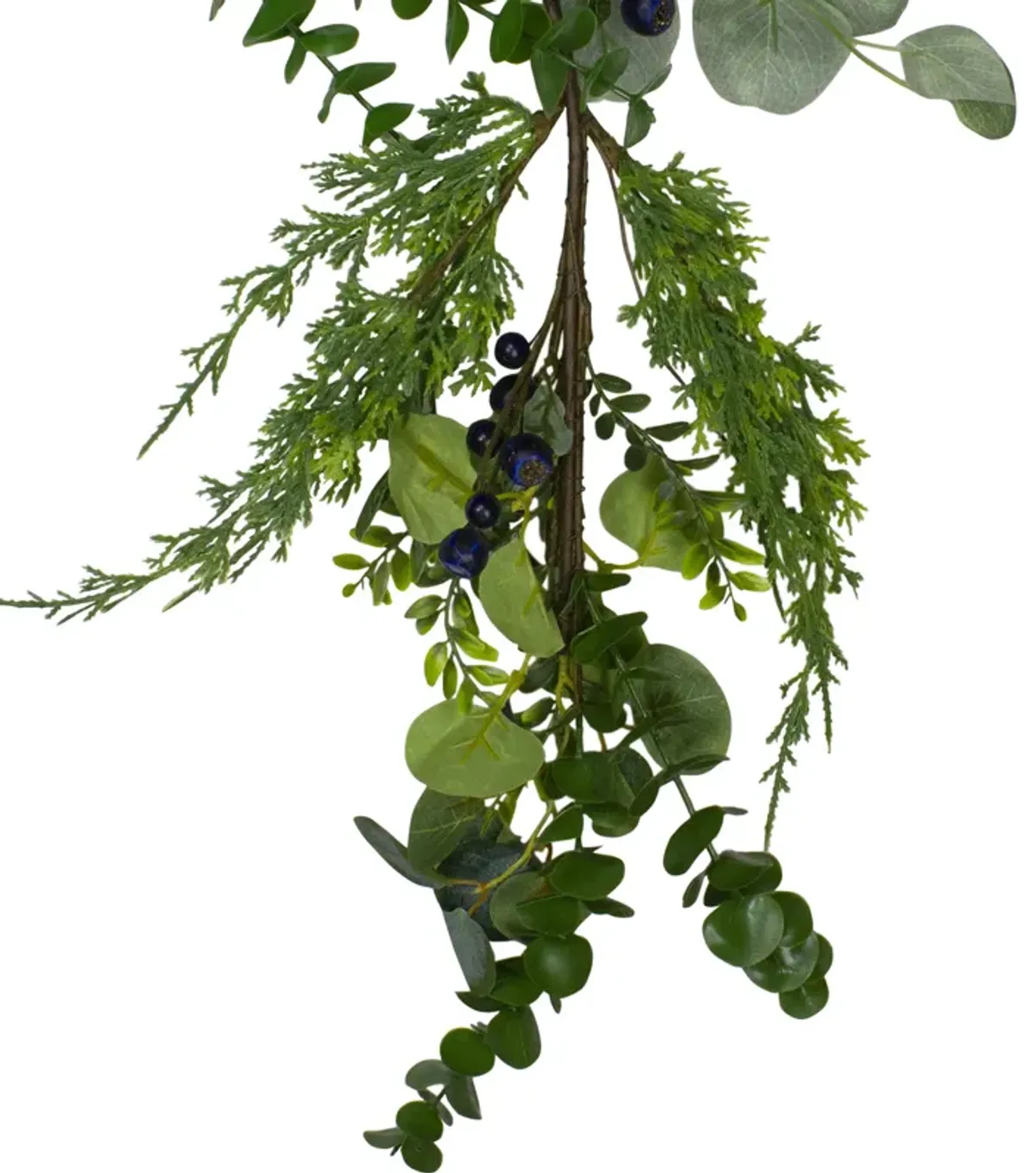 5ft Blueberry Eucalyptus Pine Artificial Christmas Garland - Unlit