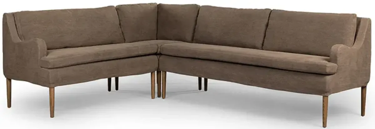 Aurelia 99" Left Arm Facing Dining Banquette