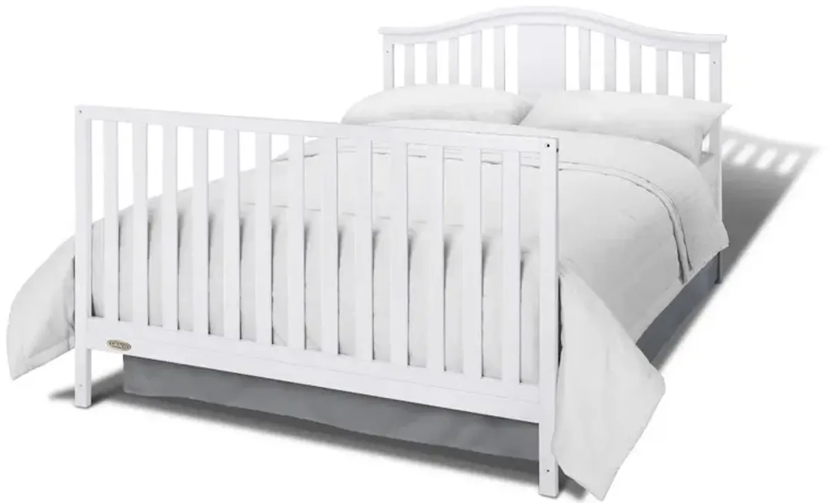 Graco Solano 4-in-1 Convertible Crib & Changer with Drawer - White
