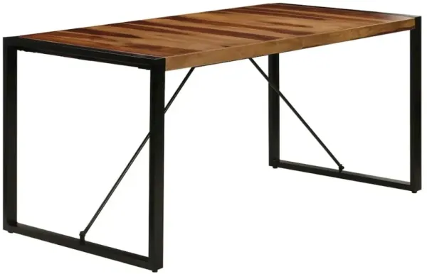vidaXL Dining Table Solid Sheesham Wood