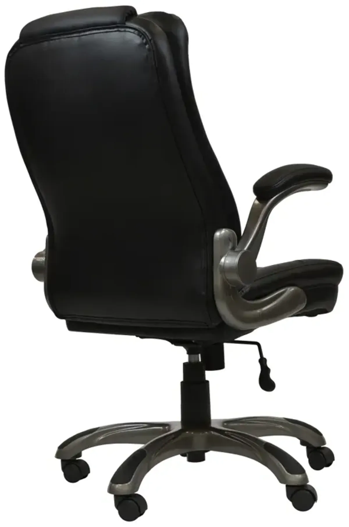 Medium Back Executive Office Chair With Flip-Up Arms, Black