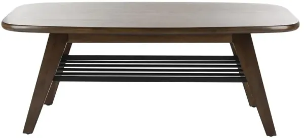 Safavieh Oren 2 Tier Coffee Table, Dark Walnut