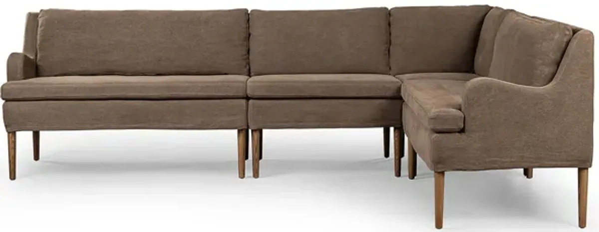 Aurelia 114" L-Shaped Dining Banquette