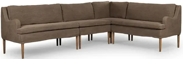 Aurelia 114" L-Shaped Dining Banquette