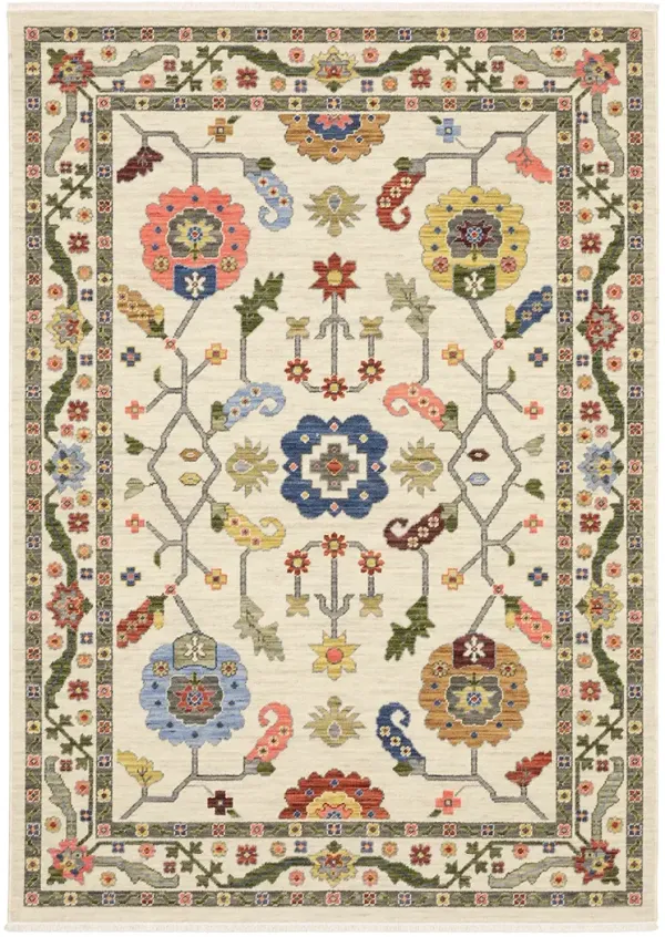 Lucca 5'3" x 7'6" Ivory Rug