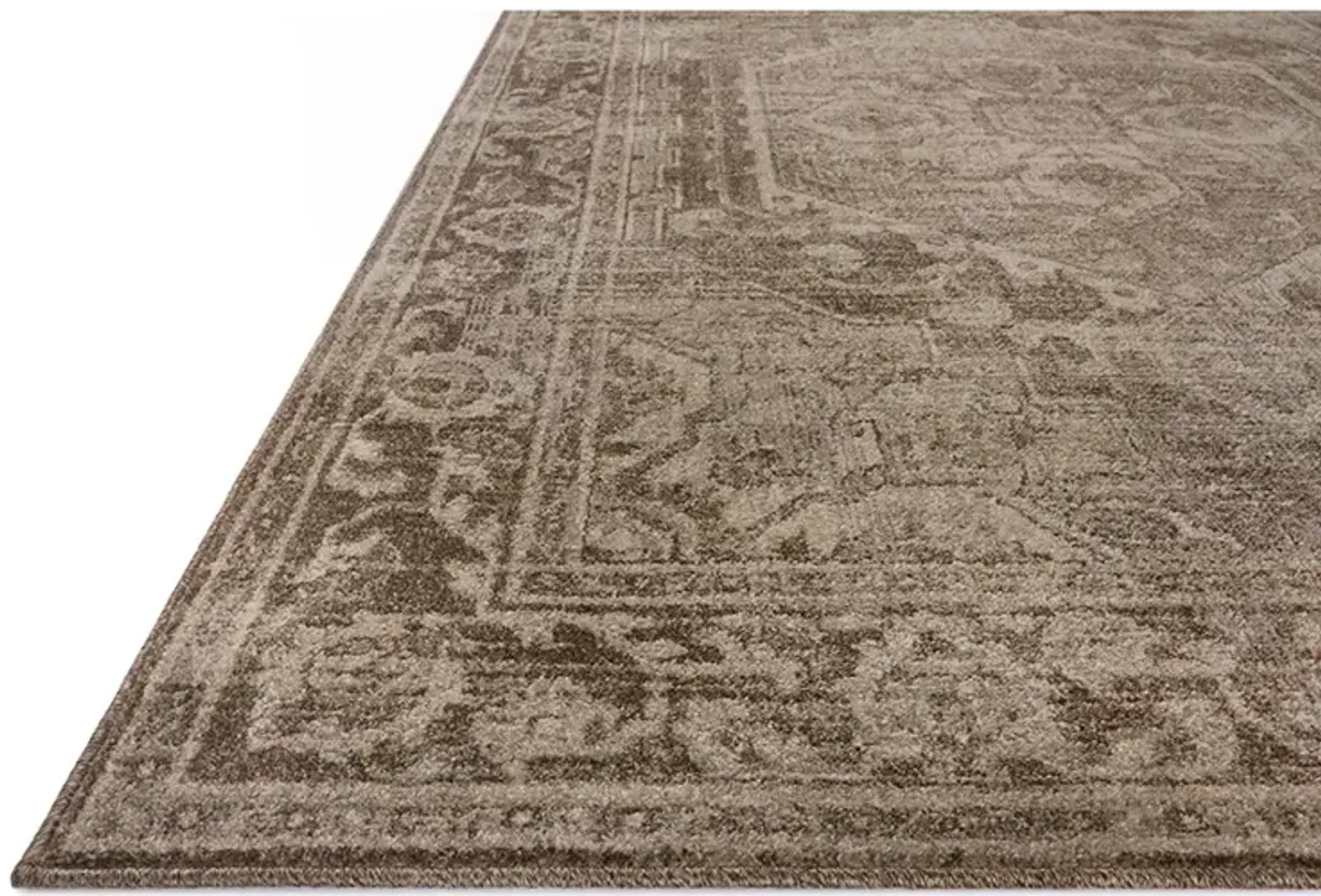 Mona Cocoa/Stone 3'7" x 5'7" Accent Rug by Magnolia Home by Joanna Gaines x Loloi