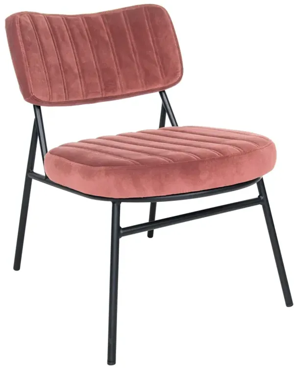 LeisureMod Marilane Velvet Accent Chair with Cushioned Upholstery – Comfortable, Stylish Chair for Living Rooms, Offices, Lounges, and Modern Spaces