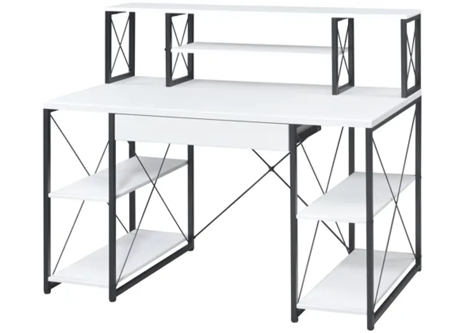 ACME Amiel Writing Desk, White & Black