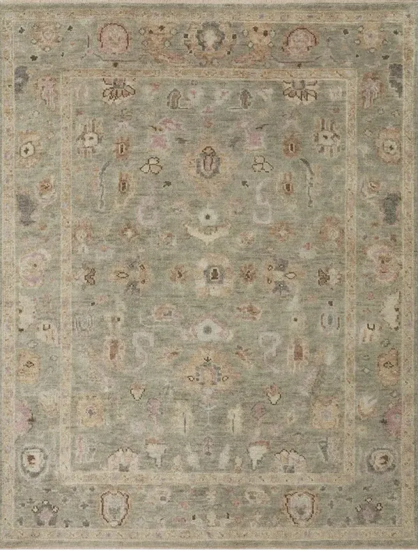 Helena HEL03 Sage/Sunset 7'9" x 9'9" Rug