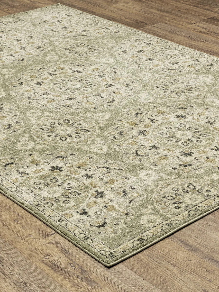 Florence 5'3" x 7'6" Green Rug